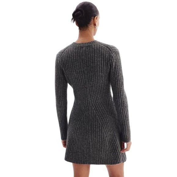 H&M Gray Ribbed Mini Dress - Picture 2 of 10